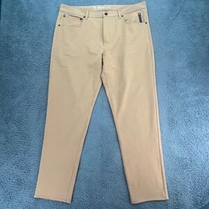 FOURLAPS Mens Traverse Tan Chino Golf Pants Stretch Performance Size 38x32